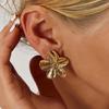 Fashionable Big Flower Earrings Stylish Big Floral Earrings For Women Embracing Individuality And Sophistication