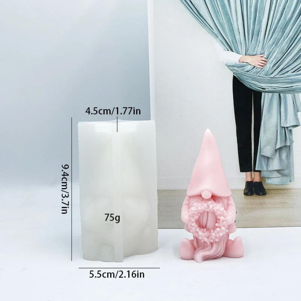 

Різдвяна безлика квітка Санта-Клаус Свічка Силіконова форма DIY Ручний вінок Різдвяна ялинка Гном Гіпсова форма для мила Різдвяні прикраси Подарунки для вечірки B