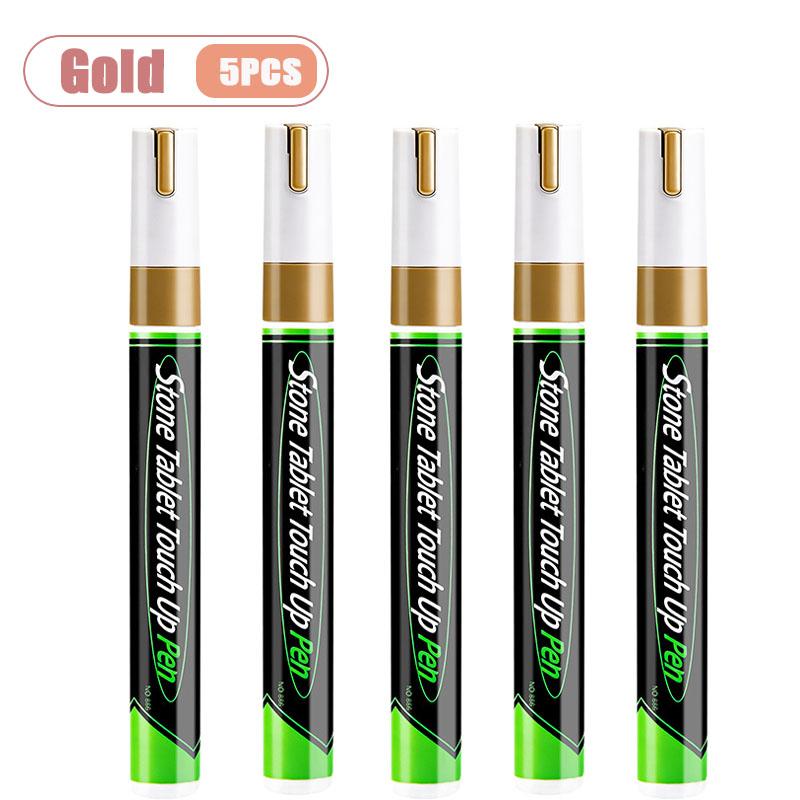 Tombstone Lettering Repair Paint Pen for Grave Marker Metal Stone High Heat Resistant Waterproof Fade Proof Outdoor Use