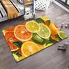 Colorful Citrus Fruit Pattern Carpet with Limes, Oranges, and Lemons. Suitable for Use As an Anti-slip for Living Room Bedroom Sofas