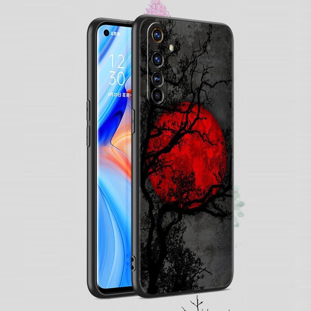 Funny Sun Moon Angel Eyes Phone Case For Realme 10 9 8 5G 7 6 GT2 Pro Plus 9i 8i C21 C11 C25 C35 GT Neo 2 3 3T Soft Black Cover