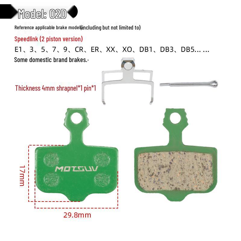 Hydraulic Disc Brake Ceramic Pads for Mountain Bikes