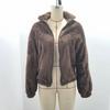 Women's Fashion Winter Warm Comfortable Windbreakers Lady Long Sleeve Lapel Fleece Plush Jacket Coat