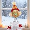 Thanksgiving Scarecrow Miniature Fall Scarecrow Tree Topper 8 Inches Miniature Harvest Autumn Ornaments for Farmhouse Home Party Supplies