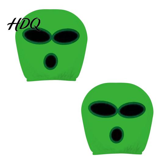 Headrest Cover for SUV Funny Car Covers Spooky Pattern Seat Polyester Protector Protector Universal Breathable Stretchy Interior Accessories