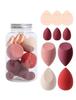 Rubyface 10Pcs Makeup Sponges Set With Storage Case, Including 4 Blenders, 3 Mini Beauty Blenders, 3 Mini Finger Cushions For Liquid, Cream & Pow