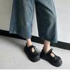 Women Fashion Casual Sneakers 35-40 Yards New Summer Round Head Thick Bottom Hollow Breathable Bread Shoes Baotou Half Slippers