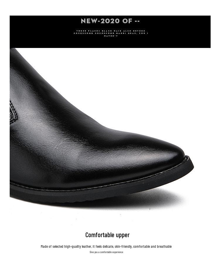Large Men's Slip-on Leather Loafers for Formal, Business, Casual, or Wedding Wear