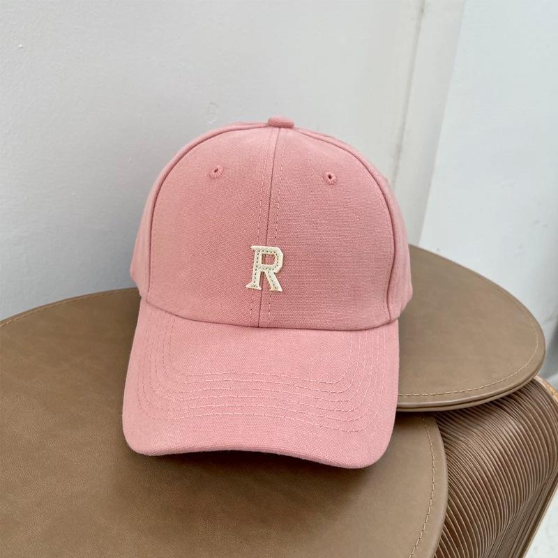 Women's spring hat R word casual couple cap summer fashion versatile outdoor shade men's baseball cap