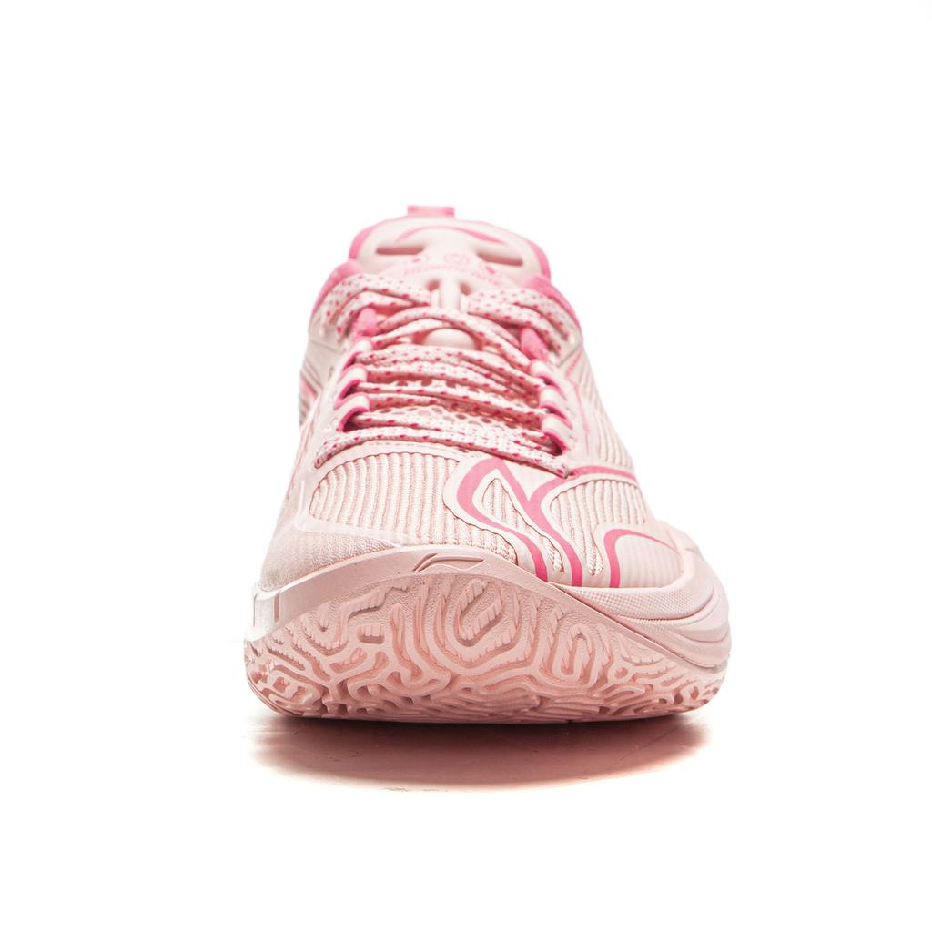 New LiNing Cushioning, Slip Resistant, Abrasion Resistant, Rebound Grip Low Top Basketball Shoes Men's Frosting Pink ABAU083-10