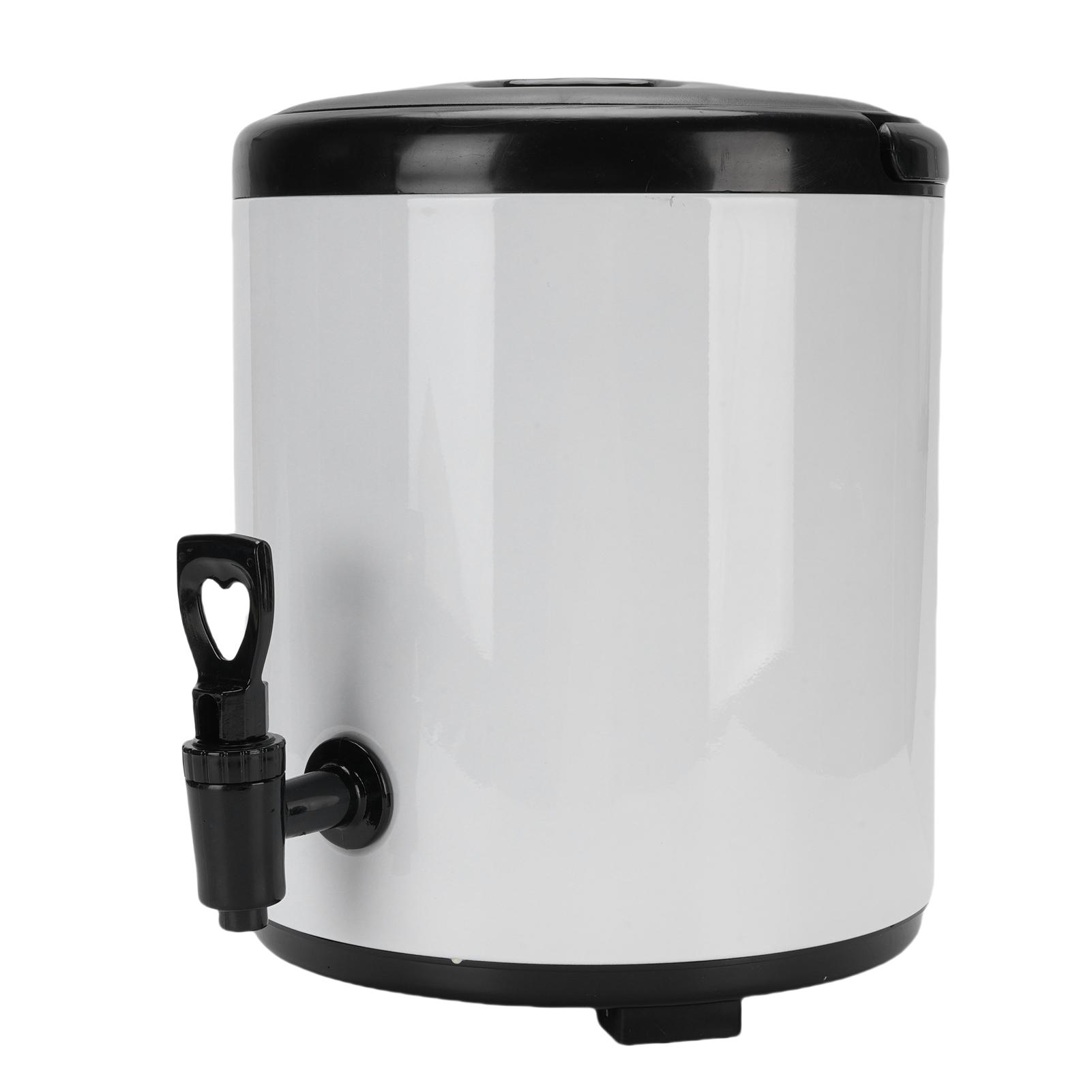 6L Insulated Beverage Dispenser 304 Stainless Steel Portable Hot and Cold Drink Dispenser for Milk Tea   Soup