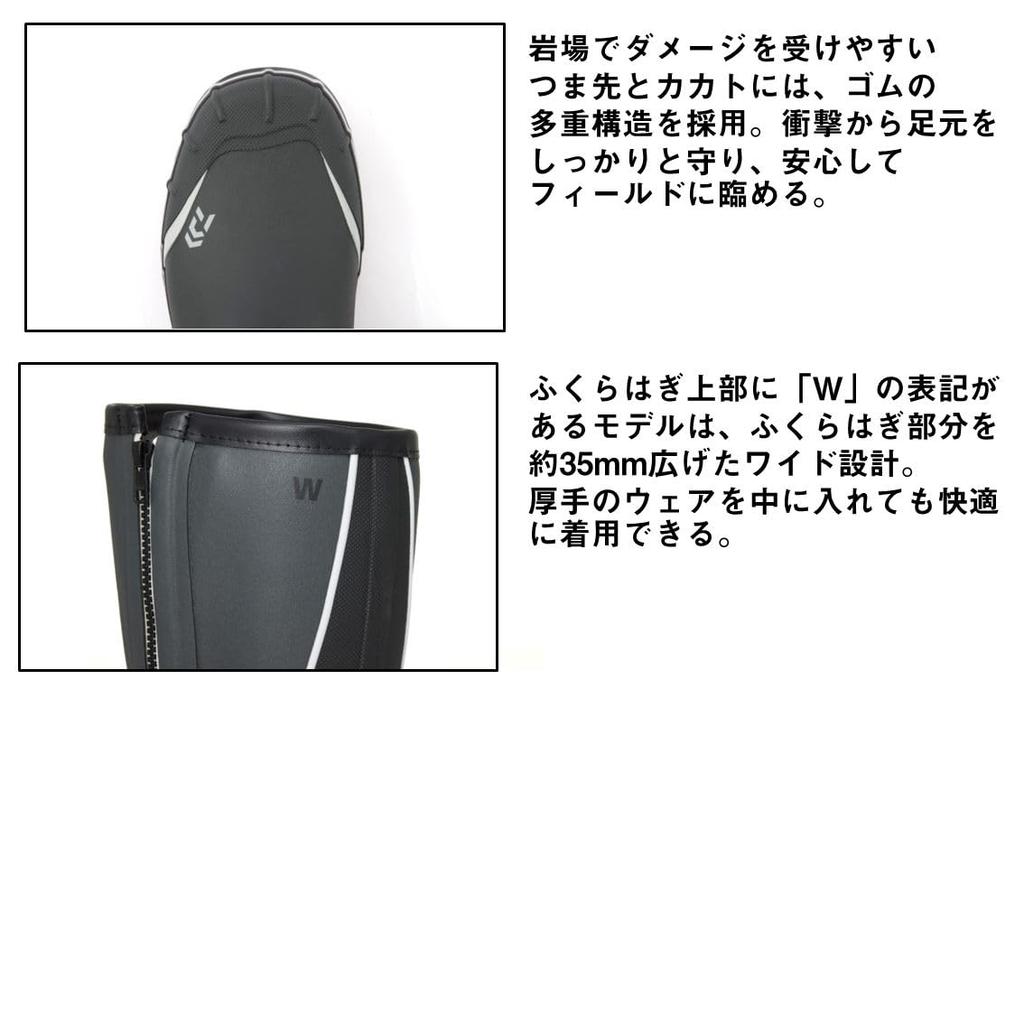 DAIWA Fishing Boots Gray LL NB-3106W (Wide)