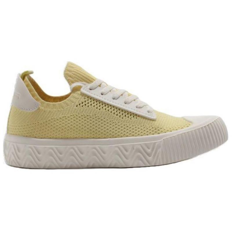 Anta Casual Comfortable Shock Absorbing Wear Resistant Low Top Sneakers Women Sneakers Yellow 122228062-4