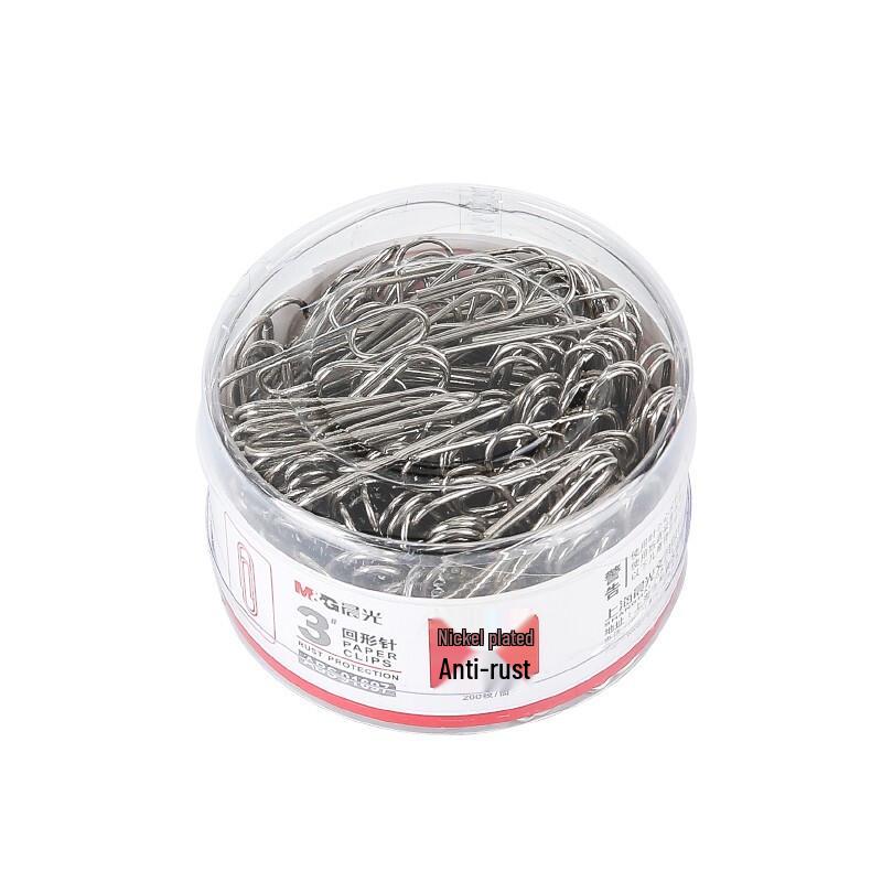 M&G Nickel-Plated Anti-Rust Paper Clips