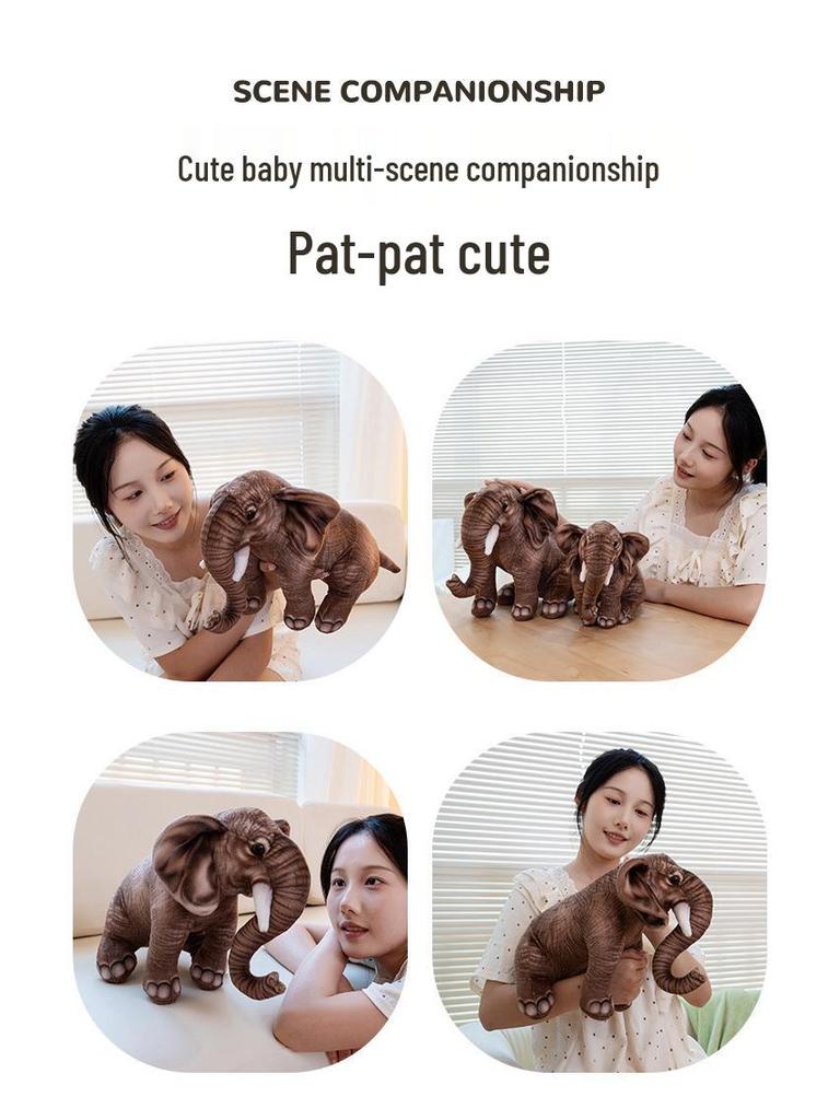 Cross-border Elephant Plush Toy - Cute Soothing Doll for Children and Babies