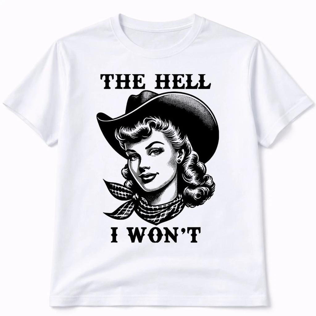 Cowgirl Fun Western Graphic T Shirt Trendy Boutique Style Tee Womens Gifts White