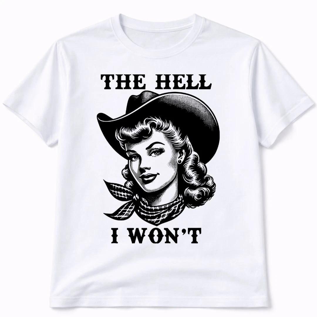 

Cowgirl Fun Western Graphic T Shirt Trendy Boutique Style Tee Womens Gifts White 4XL