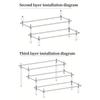 1pc Shiny Acrylic Perfume Organizer - Multi-Level Display Stand for Anime Car Models & Mini Toys