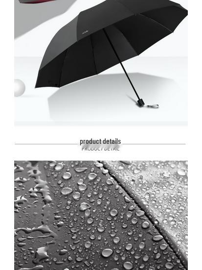 Large Folding Umbrella for Two or Three People with Sun Protection and Anti-UV Features