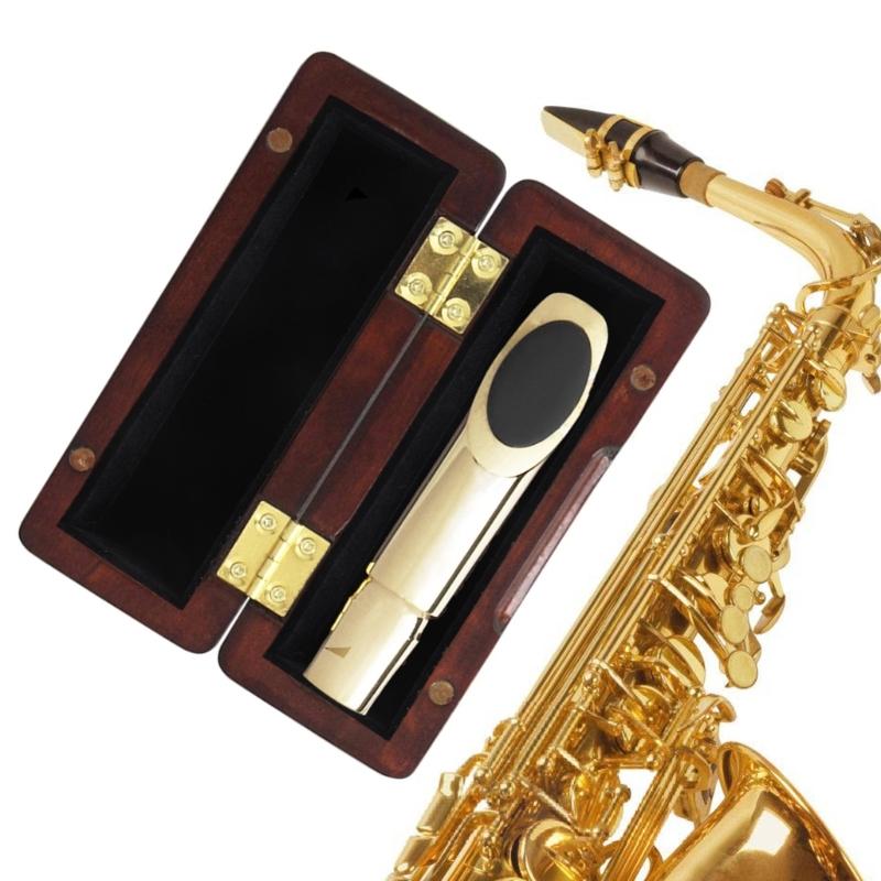 Saxophone Mouthpieces storage Box Maple Wood Mouthpiece Box Woodwind Mouthpiece Case Musical Instrument Accessories