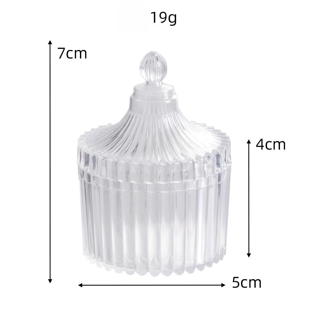

Transparent Plastic Box PS Circular Storage Box with Lid Candy Packaging Box Wedding Candy Box Party Gift Box Jewelry Storagebox 12pcs&7X5cm чистий