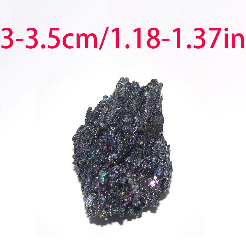 

Натуральный красочный образец Карбид кремния Украшения Цвет павлина Кристалл 3-3.5cm