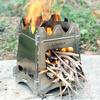 Lixada Compact Folding Wood Stove for Outdoor Camping Cooking Picnic