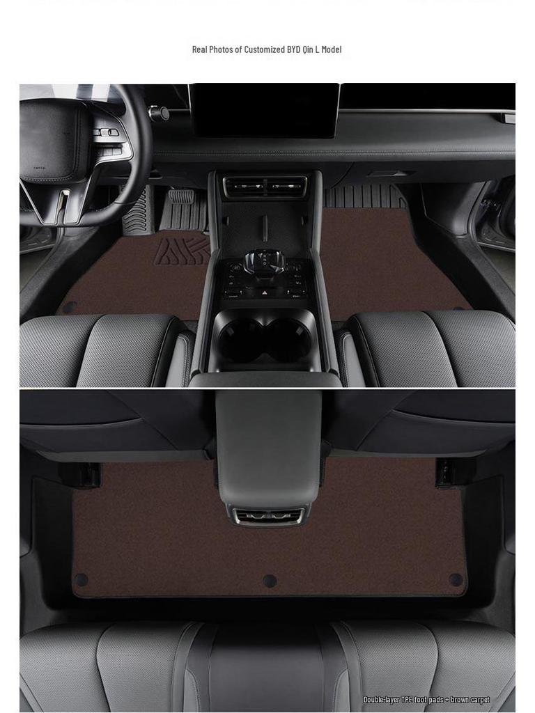 BYD Qin L 2025 Model TPE Fully Enclosed Floor Mats & Door Sill Package