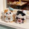 Niedlicher Katzenanhänger Plüschtiere & Reiskugel Figur Schlüsselanhänger