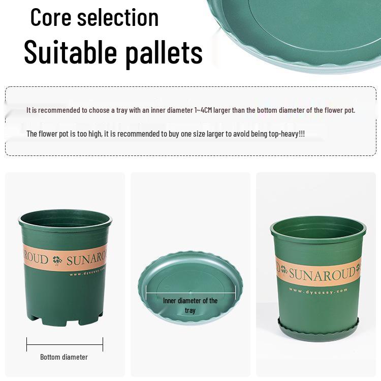 Large Round Plastic Flower Pot Tray for Succulents