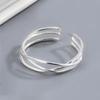 Copper Twisted Wire Twist Ring For Women Gift Irregular Geometry Jewelry Accessories Dropshipping