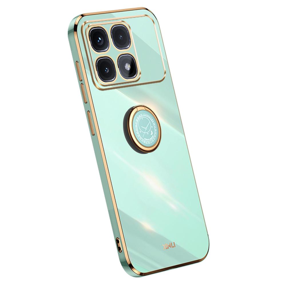 XINLI For Xiaomi Redmi K70 Ultra Case Ring Kickstand Electroplating TPU Phone Cover