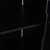 Glass Display Cabinet with App LED Lighting, Double-Door with Movable Shelves, 80*40*160cm, Tall Cabinet for Living Room, Bathroom Cabinet