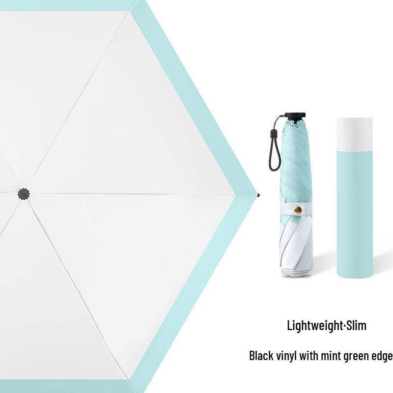 Ultra-light Carbon Fiber Sun & Rain Umbrella - Lightweight, Three-fold, UV Protective Parasol.