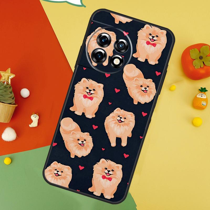 Pomeranian Dog Back Case For OnePlus 15 13R 13 13T 12 12R 11 10 10T 8T Nord CE 5 2 3 4 Lite N20 N30 Cover