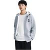 Anta Basketball Series Letter Print Cardigan Hoodie Knitted Sports Sweatshirt Men sweatshirt Gray Flower-Gray 152411739S-1