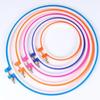 5 Pieces Plastic Embroidery and Cross Stitch Hoop Set Embroidery Hoop Ring Frame Adjustable Sewing Tools