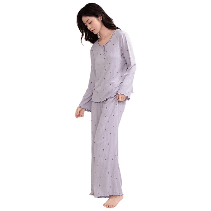Jingyun Women s Super Soft Modal Cotton Pajama Set 2XL