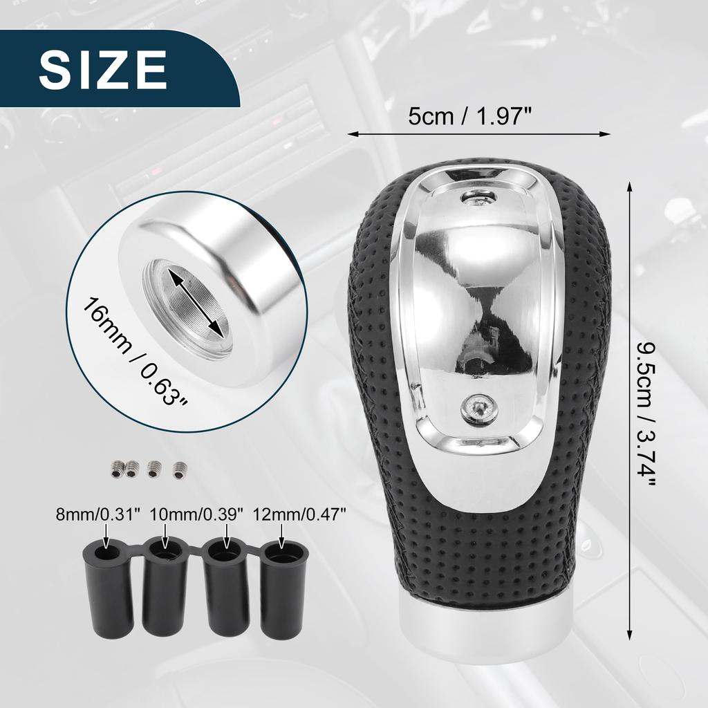TUCKBOLD Universal Shift Knob Gear Shift Knob with 4 Adapters for 6 Speed Manual