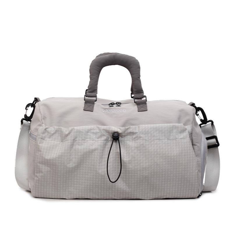 

Large-capacity Travel Bag Unisex Lightweight Portable Messenger Sports Fitness Bag Short-trip Travel Storage Duffel Bag серый