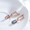 Kienl Simple Colorful Natural Zircon Drop Earring For Women Luxury  Rose Gold Color Long Earring High Quality Daily Jewelry