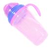 Colorful 230ml Newborn Bottle Baby Straw Cup Infant Drinking Bottle with Double Handles (Pink)