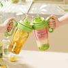 Bartender Shaker Set Leakproof Cocktail Maker with Ice Mold BPA-Free Plastic Shake Kettle for Lemon Tea & Mocktails
