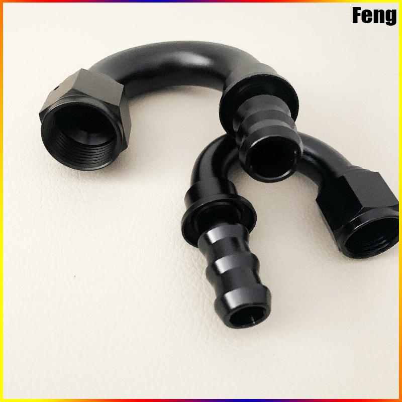Fitinguri Universale de Capăt de Furtun cu Împingere Combustibil Ulei 0 45 90 180 Grade Furtun Răcire Adaptor de Conexiune AN4 AN6 AN8 AN10 AN12