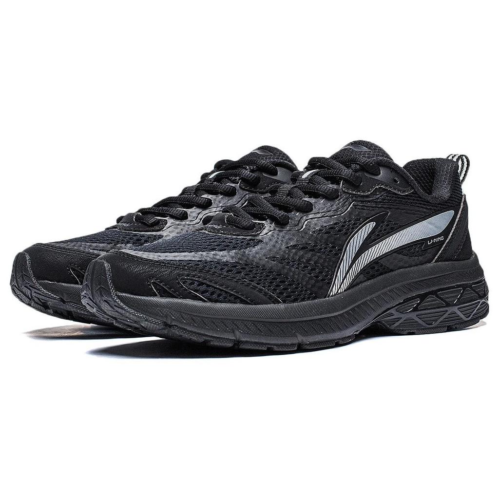 Li Ning Versatile Textile, Synthetic Leather Cushioning Abrasion Resistant Breathable Low top Running Shoes Women's ARXT014-3