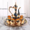 Wine Set, Alloy Home Wine Pot Glass Set, European Exquisite Vintage Wine Glass, Creative Desktop Living Room Decoration,1Set