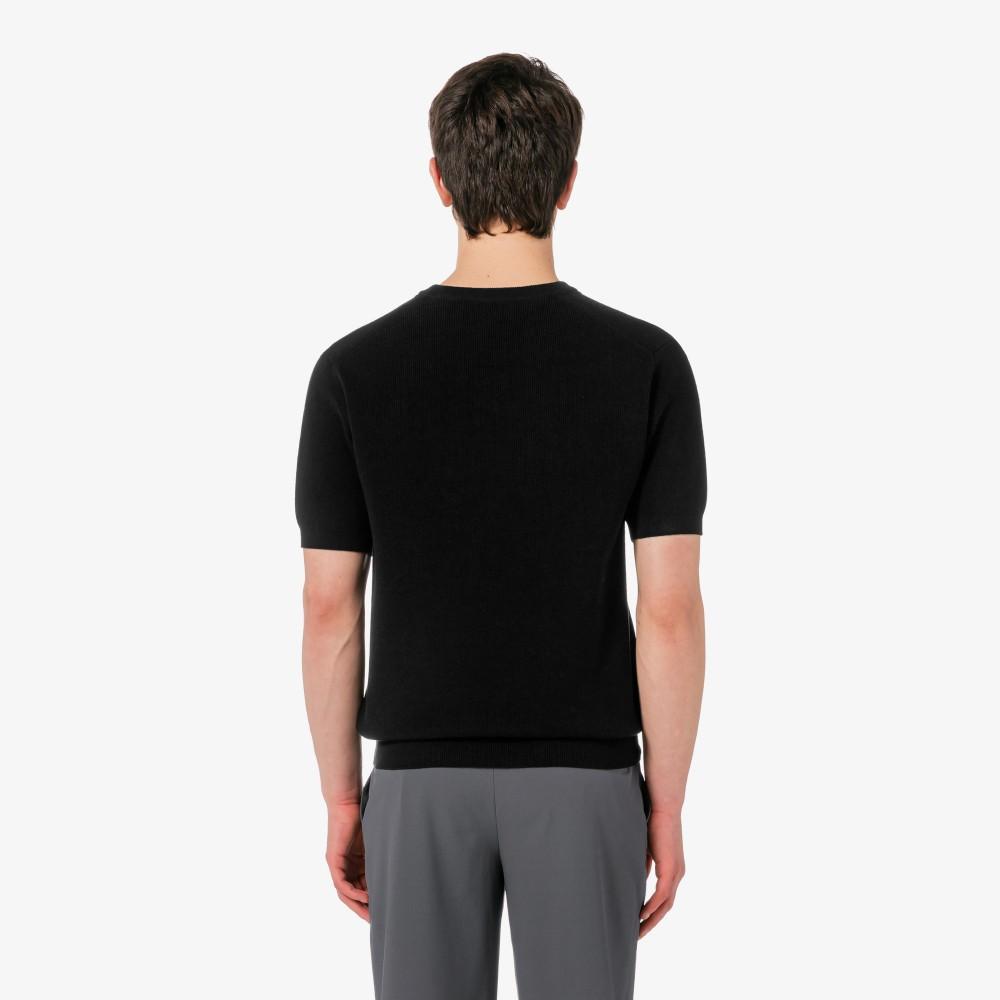 Lacoste Men's Short-sleeve Ribbed Crew Neck Pullover AH827E-56G031