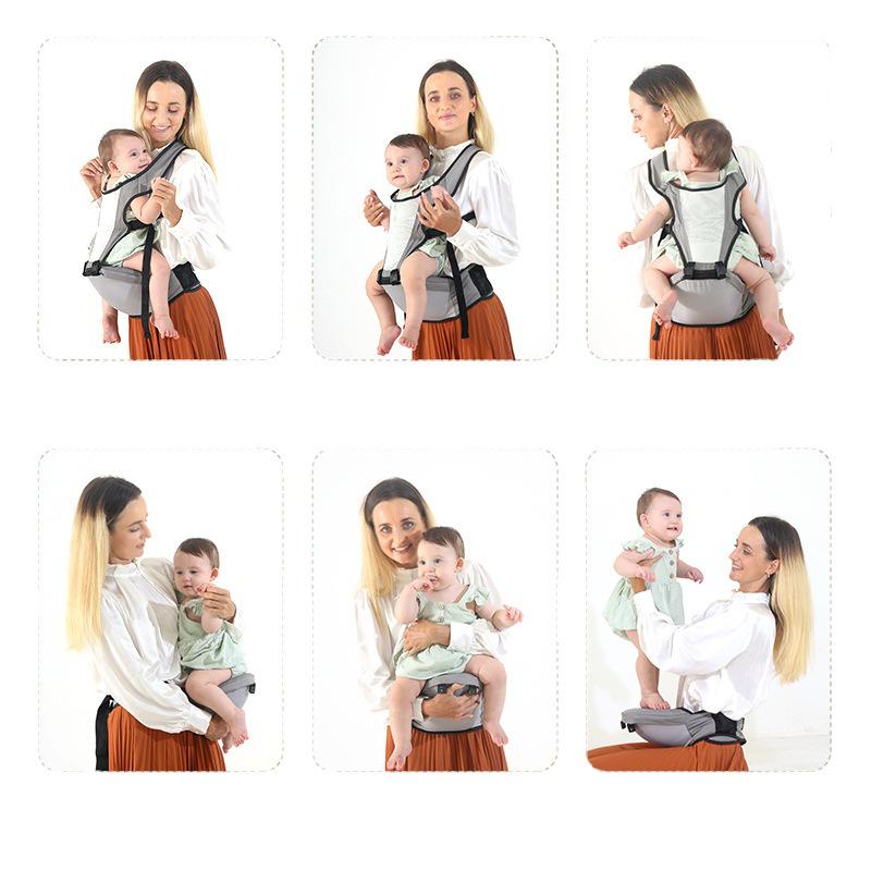 CPC Certified Multifunctional Baby Waist Stool and Child Carrier for Front and Back Carrying