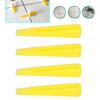 100Pcs HDPP Tile Leveler Wedges Yellow Floor Tiling Tools  For Floor Construction