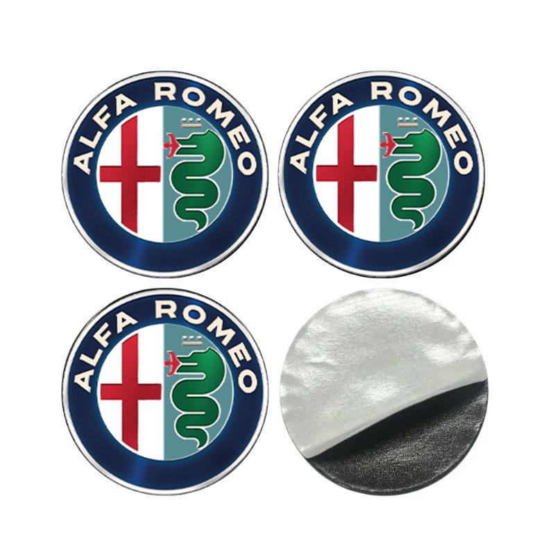 Car Wheel Hub Cover Cap Sticker Rim Decal Tire Center Emblem For Alfa Romeo giulia stelvio giulietta 159 147 156 166 Accessories